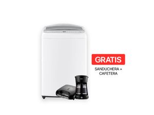 Combo Lavadora Automática LG WT21BWV6  21 Kg  | Incluye Sanduchera y Cafetera