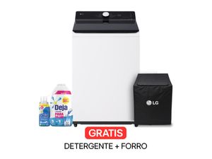 Lavadora LG Carga Superior WT23EWTX6 | 23 Kg Color Essence White + Detergente